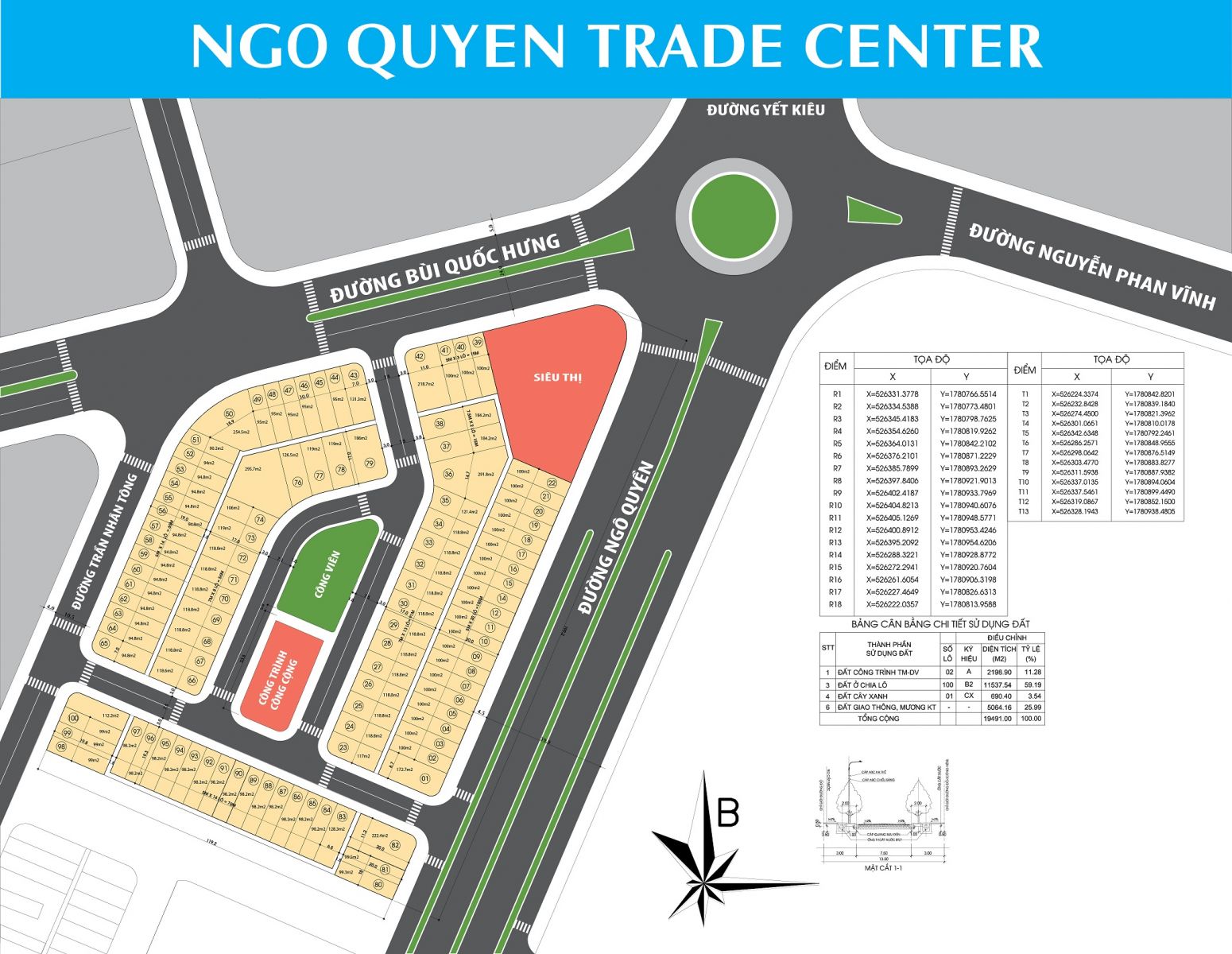 So do phan lo Ngo Quyen Trade Center - danangproject