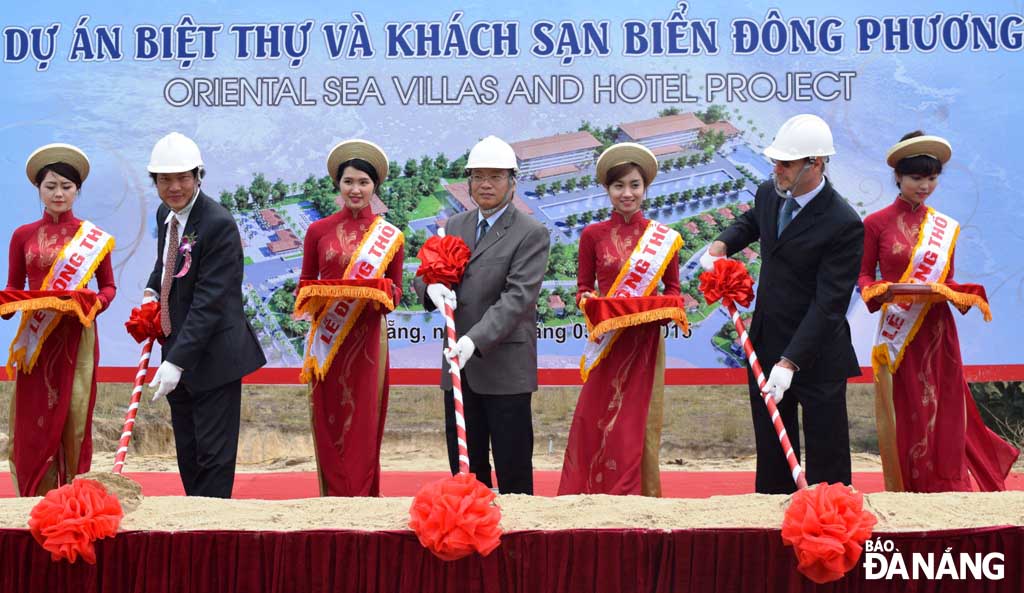 Lễ khởi công dự án Biệt Thự và Khách sạn biển Đông Phương  danangproject